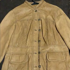 Tan leather jacket